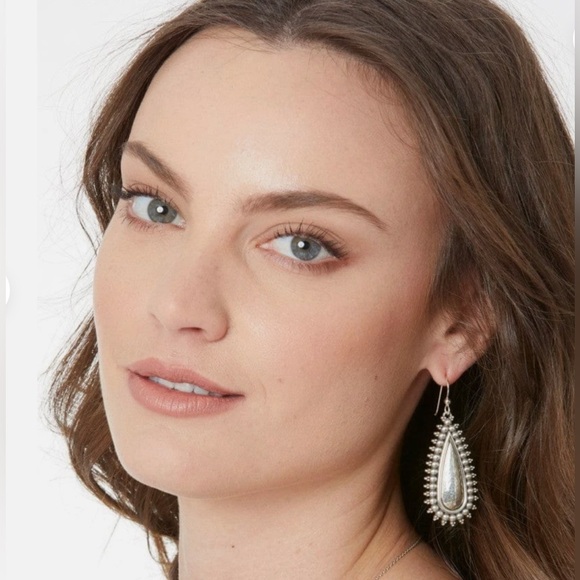 💓 BRIGHTON Rare Retired Telluride Teardrop French Wire Earrings - Picture 7 of 7